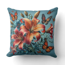 Tijgerlelies met vlinders