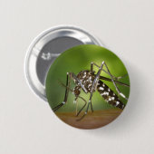 Tijgermug Ronde Button 5,7 Cm (Voorkant /achterkant)