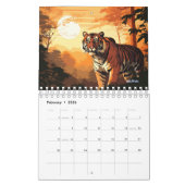 Tijgermuur Maandelijkse kalender 2024 (Feb 2026)