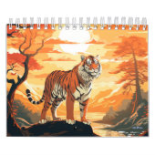 Tijgermuur Maandelijkse kalender 2024 (Hoes)