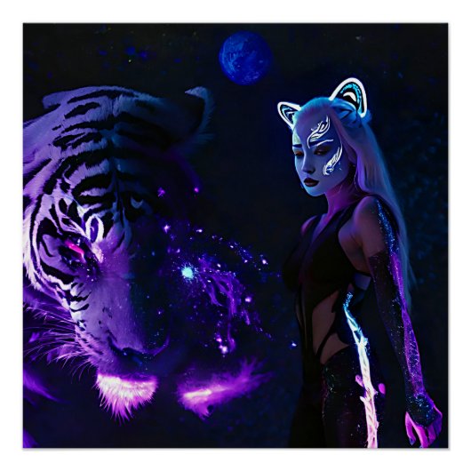 tijgernacht perfect poster (Voorkant)