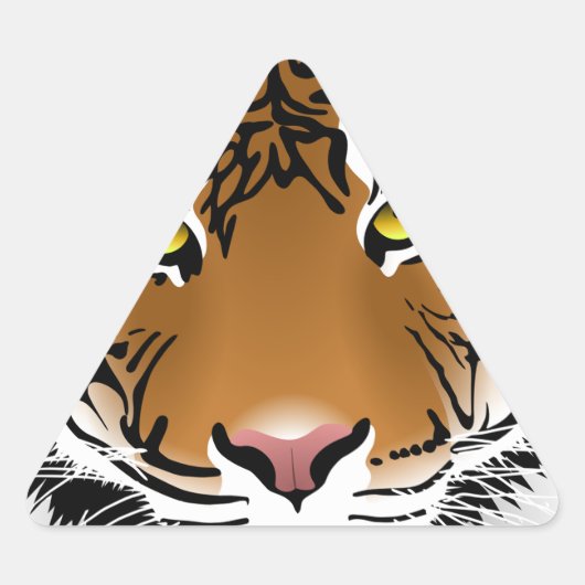 Tijgerogen Driehoek Sticker (Voorkant)
