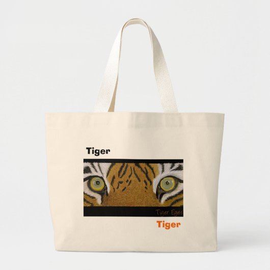 tijgerogen grote tote bag (Voorkant)