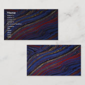 tijgeroog, hematiet en jasper visitekaartje (Voorkant / Achterkant)