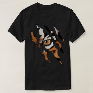 Tijgeroog Krab Klauw Ontwerp T-shirt