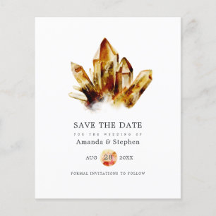 Tijgeroog Kristallen Trouw Save The Date Flyer