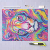 Tijgerpalet: Kleurrijke Tiger Decoupage, Tissuepapier (Craft)