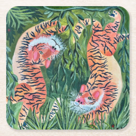 Tijgerpapier onderzetters