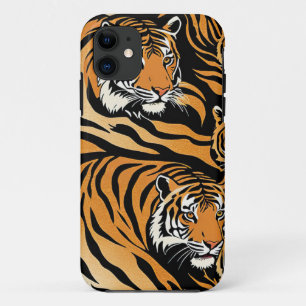 tijgerpatroon iPhone 11 hoesje
