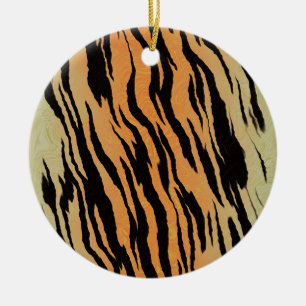 Tijgerpatroon Keramisch Ornament
