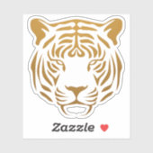 Tijgerpictogram Sticker (Vel)