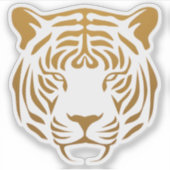 Tijgerpictogram Sticker (Voorkant)