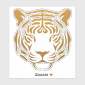 Tijgerpictogram Sticker (Vel)