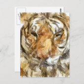 Tijgerportret Briefkaart (Voorkant / Achterkant)