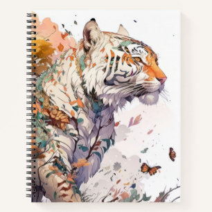 Tijgerportret Dierenschilderij Wildlife Outdoors Notitieboek