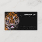 Tijgerportret van een bengachtige tijger in thaila visitekaartje (Achterkant)