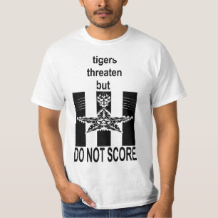 Tijgers dreigen, maar score niet op shirt