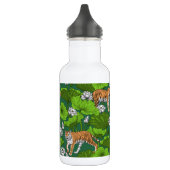 Tijgers in de witte lotusvijver waterfles (Links)