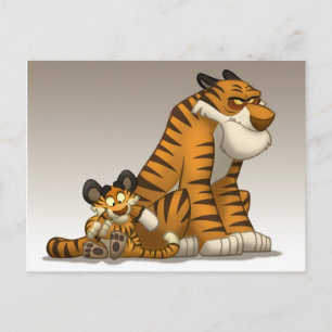 Tijgers op een Briefkaart