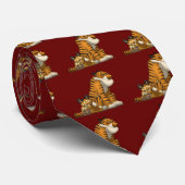 Tijgers op een Stropdas (Opgerold)