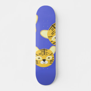 Tijgers schilderen kunst skateboard