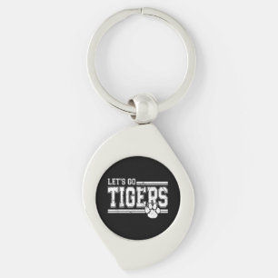 Tijgers School Sportnaam Retro Sleutelhanger