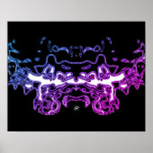 Tijgerschets (wit 3) poster (Voorkant)