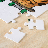 tijgerskateboard legpuzzel (Zijkant)