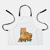 tijgerskateboard schort (Voorkant)