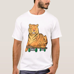 tijgerskateboard t-shirt