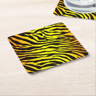 tijgerstapes kartonnen onderzetters