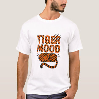 Tijgerstemming op t-shirt
