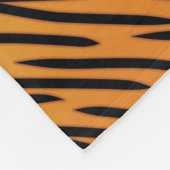 tijgerstripe patroonpatroon fleece deken (Hoek)