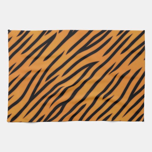 tijgerstripe patroonpatroon theedoek (Horizontaal)