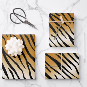 Tijgerstripes — Exotic Animal Print Inpakpapier Vel