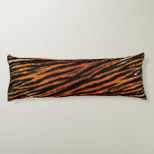 tijgerstripes Wilde Dierenpatroon Lichaamskussen (Achterkant)