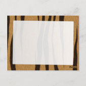 tijgerstripestiment briefkaart (Achterkant)