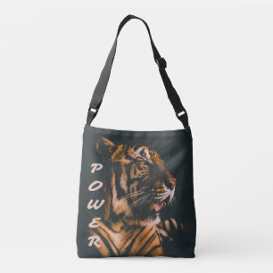 Tijgerstroommetjes doorboren Motivatie Crossbody Tas