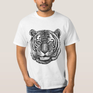 Tijgertekening T-shirt