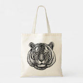 Tijgertekening Tote Bag (Achterkant)