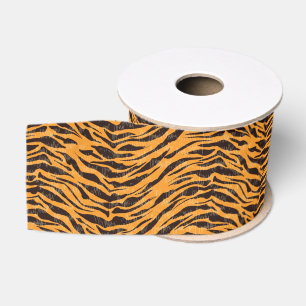 tijgervacht, tijgerhuid, patroon van de huid van d grosgrain lint