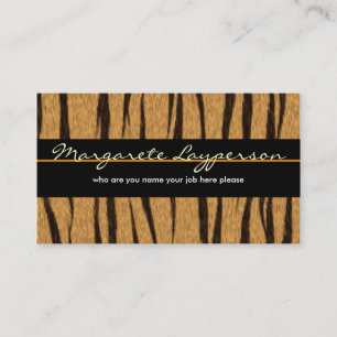 tijgervisitekaartje visitekaartje