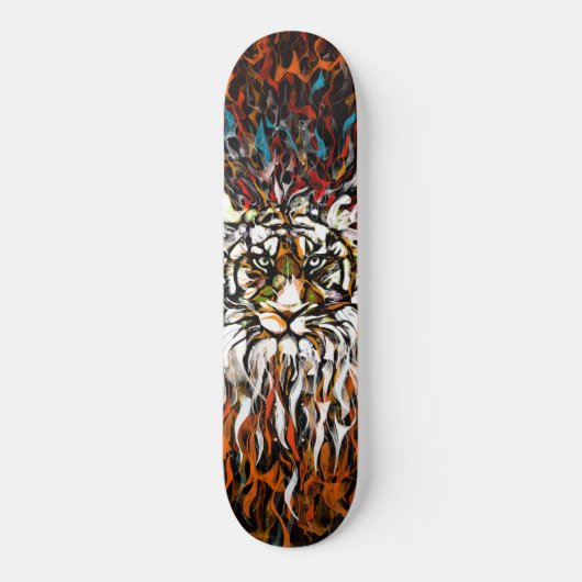 tijgervlakken skateboard (Voorkant)