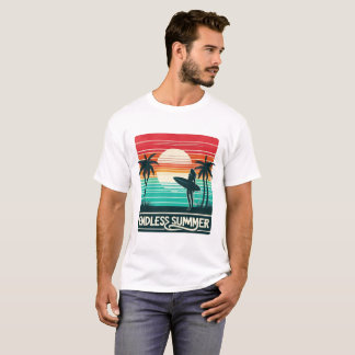 tijgerwandeling | Retro Sunset Oerwoud Vibes" T-shirt
