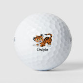 Tijgerwelpontwerp Golfballen (Voorkant)