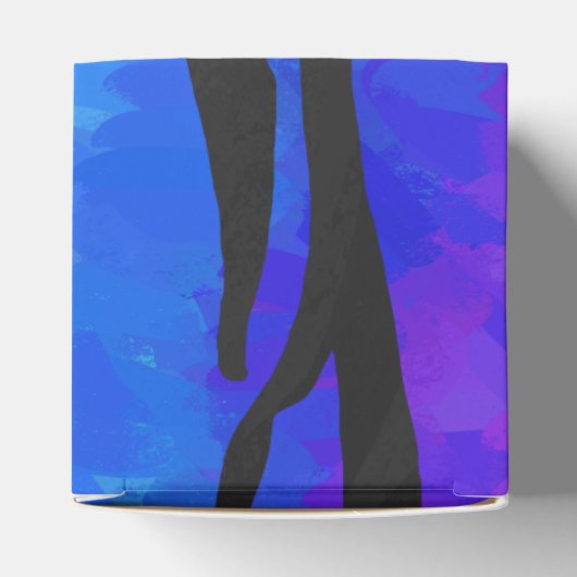 Tijgerzwart en regenboogdruk bedankdoosjes (Bovenkant)