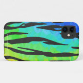 Tijgerzwart en regenboogdruk Case-Mate iPhone case (Achterkant (horizontaal))