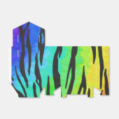 Tijgerzwart en regenboogschenken bedankdoosjes (Uitgevouwen)