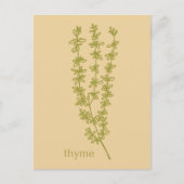 Tijm Dank U Voor Uw Klantzijn Kruiden Briefkaart (Voorkant)