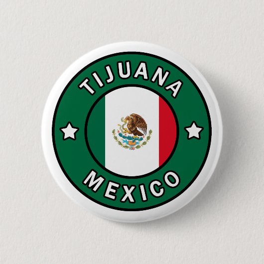 Tijuana Mexico-knop Ronde Button 5,7 Cm (Voorkant)